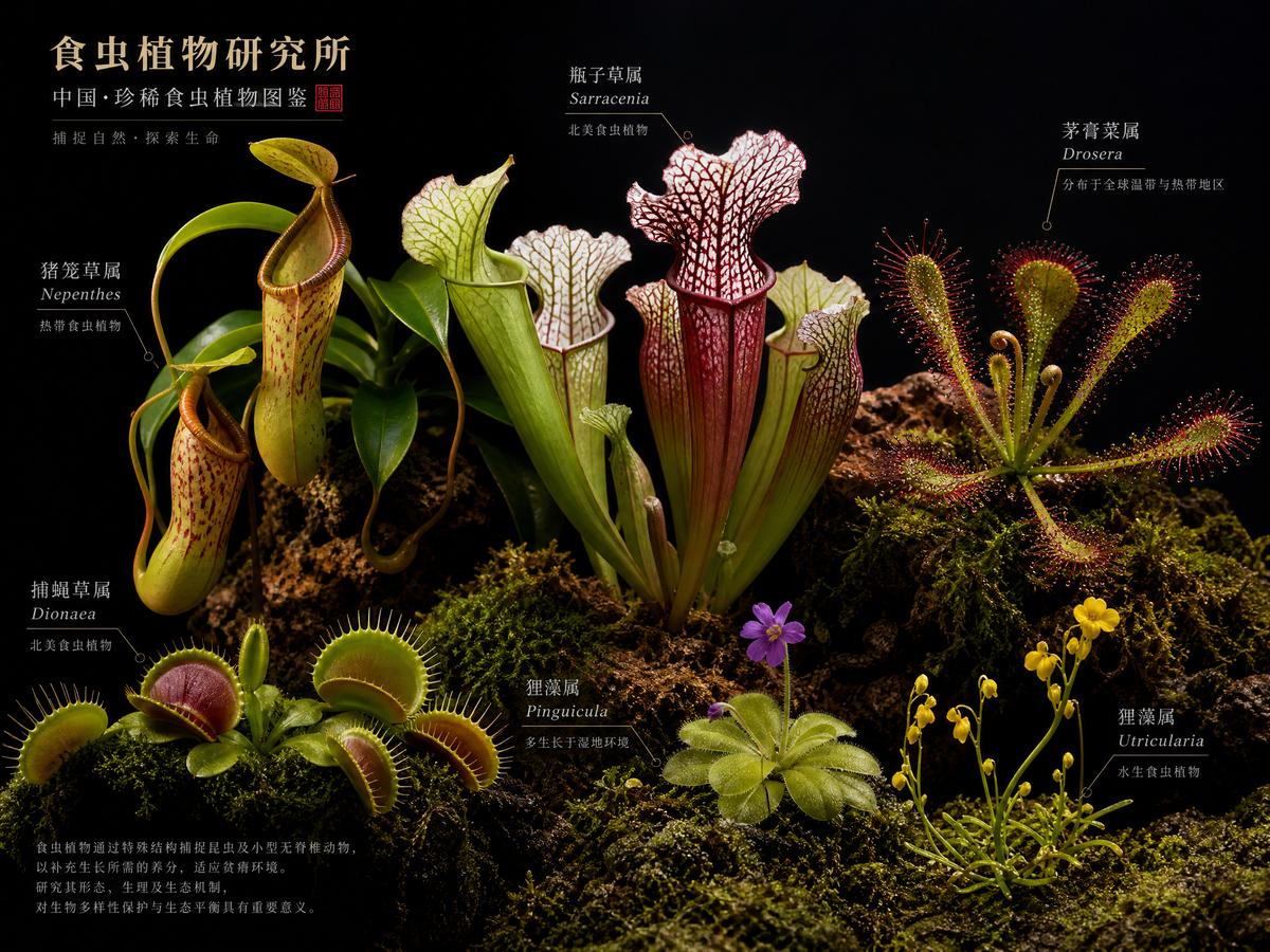 芒果视频【芒果视频植物视频】热带雨林珍稀食虫植物完整视频教程演示